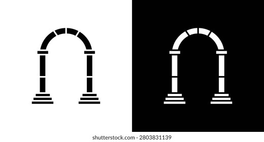 Archway icon clipart for apps and web