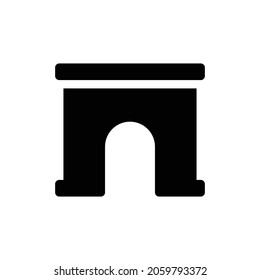archway Icon. Flat style design isolated on white background. Vector illustration