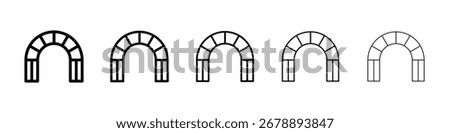 Archway icon for mobile concept and web design.