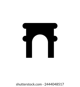 vector de icono de arco. vector signo de arco plano sobre fondo blanco..eps