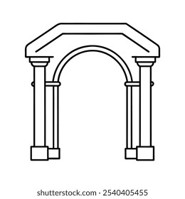Bogensymbol, Vektorgrafik-Stil