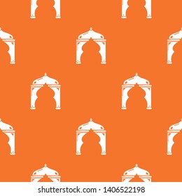 Archway turkey pattern vector orange for any web design best