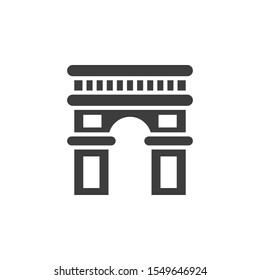 Archway vector illustration. Glyph style icon