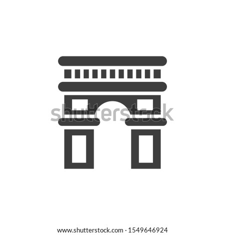 Archway vector illustration. Glyph style icon