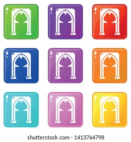 Archway villain icon. Simple illustration of archway villain vector icon for web