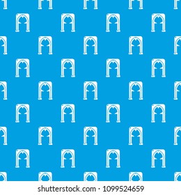 Archway villain pattern vector seamless blue repeat for any use