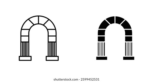 Archwayicons for ui. vector illustration