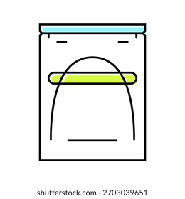 archwire orthodontist ícone de cor vetor. archwire sinal ortodontista. ilustração de símbolo isolado