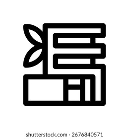 Arcología. Icono de Vector de trazo editable.