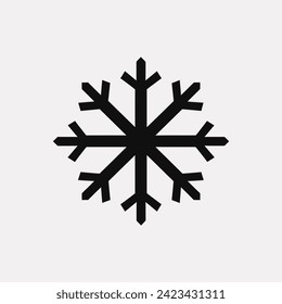Arctic aegis snowflake icon - Simple Vector Illustration