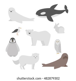 Arctic animals set