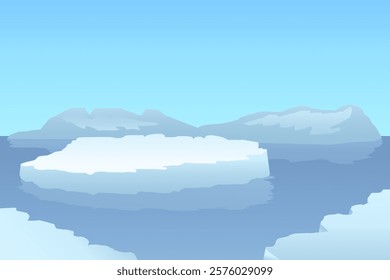 arctic antarctica winter cold nature ice floes water