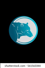 Arctic bear icon template