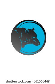 Arctic bear icon template
