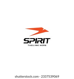 plantilla de diseño de logotipo de pájaro ártico vector