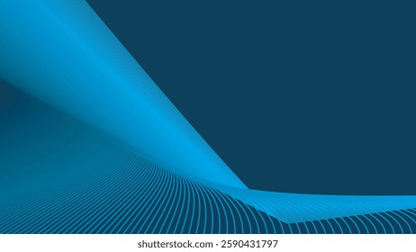 Arctic Blue abstract with stripes line pattern background for backdrop