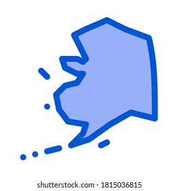 arctic continent icon vector. arctic continent sign. isolated contour symbol illustration