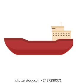 Icono de la nave de exploración ártica vector de dibujos animados. Viajes de científicos. Estación de ciencia explorer