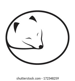 Arctic Fox Curled