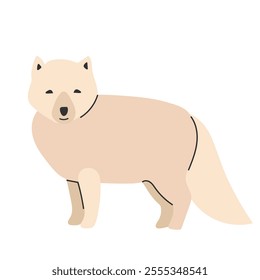 Arctic fox icon clipart avatar logotype isolated illustration