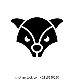 Arctic Fox icon isolated on white background