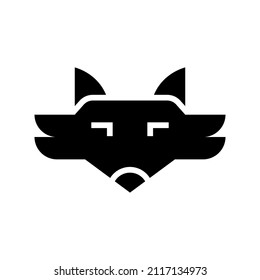 Arctic Fox icon isolated on white background