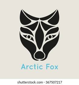 arctic fox logo vector