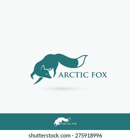 Arctic Fox Symbol - Vector Illustration
