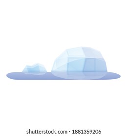 Arctic global warm icon. Cartoon of arctic global warm vector icon for web design isolated on white background