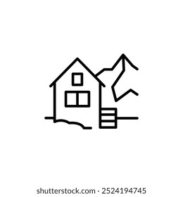 Arctic house icon. Simple arctic house icon for social media, app, and web design. Vector illustration