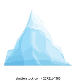 Arctic ice icon cartoon vector. Water glacier. North freeze