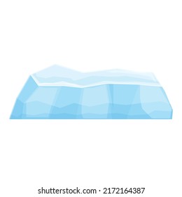 Arctic iceberg icon cartoon vector. Ice berg. Water north