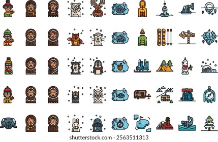 Arctic icons High-Quality Vector Icons Collection with Editable Stroke. Ideal for Professional and Creative Projects.