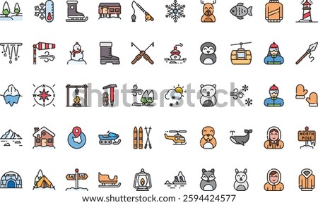 Arctic icons High-Quality Vector Icons Collection with Editable Stroke. Ideal for Professional and Creative Projects.