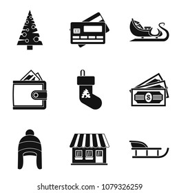 Arctic icons set. Simple set of 9 arctic vector icons for web isolated on white background