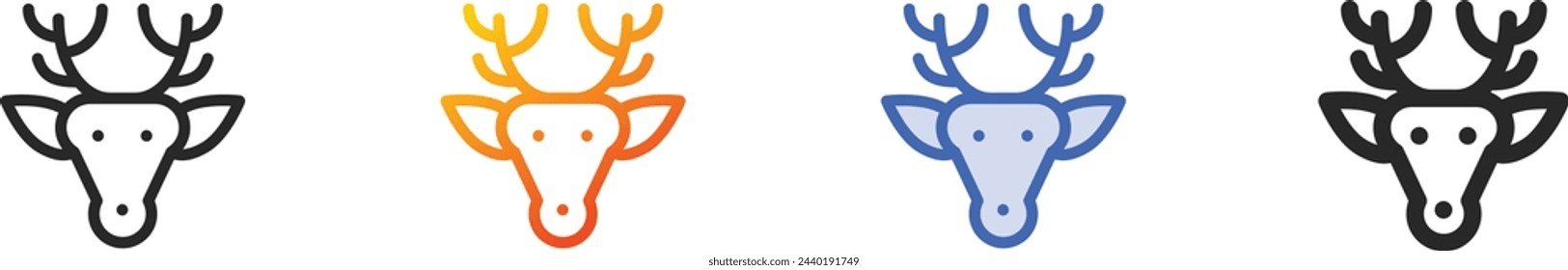 arctic icon.Thin Linear, Gradient, Blue Stroke and bold Style Design Isolated On White Background