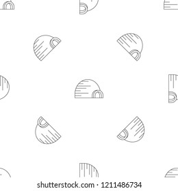 Arctic igloo pattern seamless vector repeat geometric for any web design