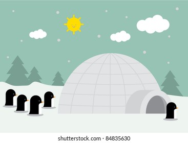 arctic illustration/vector