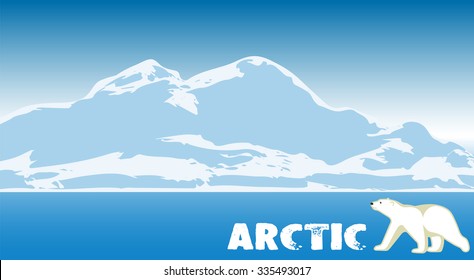 Arctic landscape. natural background.