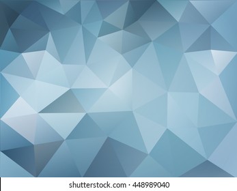 Arctic light blue abstract mosaic polygonal background