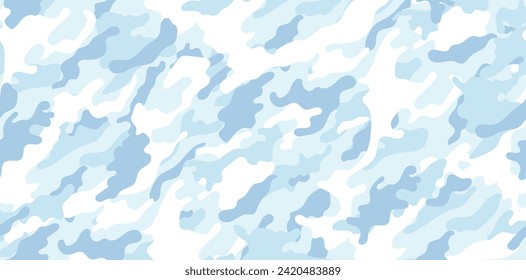 Arctic military camouflage. Vector camouflage pattern for army.