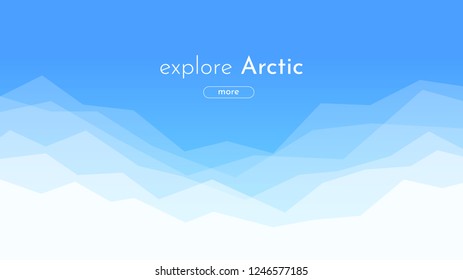 Arctic minimalist landscape