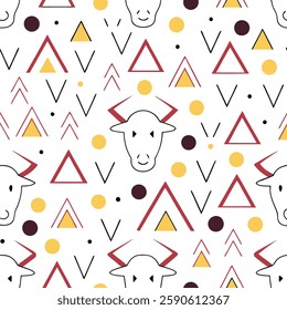 Arctic Musk Ox Pattern - Unique