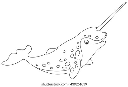 3,168 Narwhal Colouring Images, Stock Photos & Vectors | Shutterstock