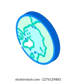 arctic ocean map isometric icon vector. arctic ocean map sign. isolated symbol illustration