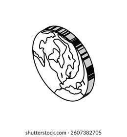 arctic ocean map isometric icon vector. arctic ocean map sign. isolated symbol illustration