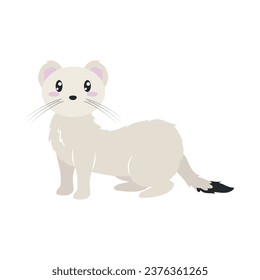 arctic otter illustration vector isolated