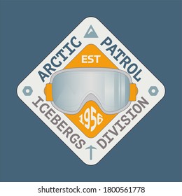 Arctic Patrol Division design vector illustration print 