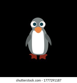 arctic penguin cute vector illustration