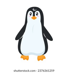 vector de ilustración del pingüino ártico aislado